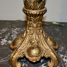 Load image into Gallery viewer, 1920's Tall Brass Barley Twist Candlestick Table Lamp-Lamp-Antique Warehouse