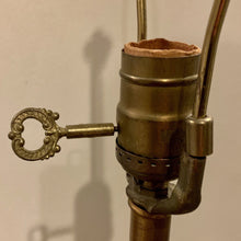 Load image into Gallery viewer, 1920's Tall Brass Barley Twist Candlestick Table Lamp-Lamp-Antique Warehouse