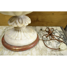 Load image into Gallery viewer, 1940's Italian Large White Marble Urn Table Lamps-Lamp-Antique Warehouse