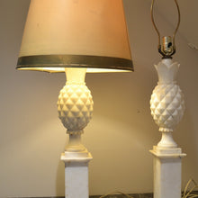 Load image into Gallery viewer, 1950's Italian Alabaster Pineapple Table Lamps - a pair-Lamp-Antique Warehouse