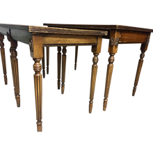 Load image into Gallery viewer, 19th C. French Leather Top Cocktail | Coffee Table with 2 Nested Side Tables -Set of 3 Pieces-Cocktail Table-Antique Warehouse