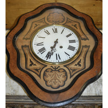 Load image into Gallery viewer, 19th C. French "Oeuil de Boeuf" Eye of the Ox Inlaid Wall Clock-Clock-Antique Warehouse