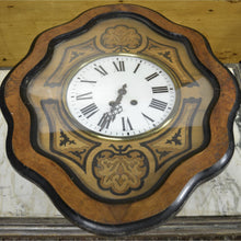 Load image into Gallery viewer, 19th C. French "Oeuil de Boeuf" Eye of the Ox Inlaid Wall Clock-Clock-Antique Warehouse