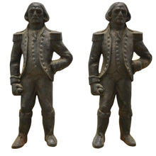 Load image into Gallery viewer, 19th Century American Napoleon Cast Iron Andirons or Firedogs by Howes-Decorative-Antique Warehouse