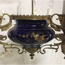 Load image into Gallery viewer, 19th Century French Bronze and Porcelain Chandelier - 9-Lights-Chandelier-Antique Warehouse