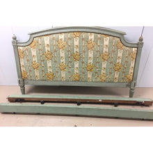 Load image into Gallery viewer, 19th Century French Louis XVI Style Painted Upholstered Headboard with side rails-Bed-Antique Warehouse