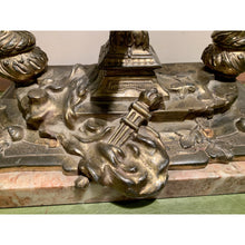 Load image into Gallery viewer, 19th Century French Marble Double Inkwell with Bronze Eagle Sculpture-Decorative-Antique Warehouse