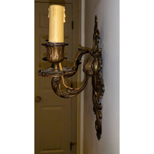 Load image into Gallery viewer, 19th Century French Rococo Cast Bronze 2 Arm Sconces - a pair-Sconces-Antique Warehouse