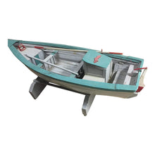 Load image into Gallery viewer, 19th Century Maritime Large Painted Model Fishing Boat on Stand - 60" Long-Decorative-Antique Warehouse