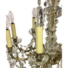 Load image into Gallery viewer, 19th Century Napoleon III French Crystal and Bronze Doré 9-Light Chandelier-Chandelier-Antique Warehouse