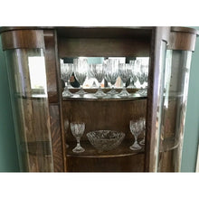 Load image into Gallery viewer, Antique American Bow Glass China Cabinet - Chittendon & Eastman-Cabinet-Antique Warehouse