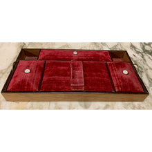 Load image into Gallery viewer, Antique Victorian Walnut Sewing or Jewelry Box | Tray with Velvet Covered Compartments-Decorative-Antique Warehouse