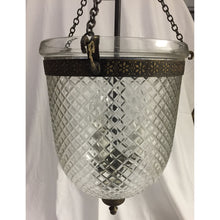 Load image into Gallery viewer, Bell Jar Lantern with Etched Glass-Chandelier-Antique Warehouse