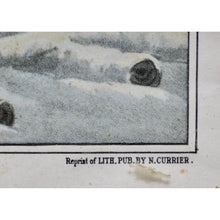 Load image into Gallery viewer, Currier & Ives Litho reprint of "Winter American Farm Scene #4"-Art-Antique Warehouse