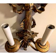 Load image into Gallery viewer, Early 20th Century Italian Gilt Wood Carved Sconce - Large 32"H-Sconces-Antique Warehouse