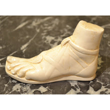Load image into Gallery viewer, Fornasetti style White Marble Sandaled Roman foot-Decor-Antique Warehouse
