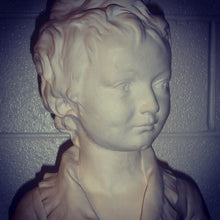 Load image into Gallery viewer, Sculpture, Bust - Young Man's Head on Stone Pedestal-Sculpture-Antique Warehouse