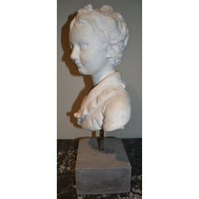 Load image into Gallery viewer, Sculpture, Bust - Young Man's Head on Stone Pedestal-Sculpture-Antique Warehouse