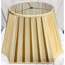 Load image into Gallery viewer, Vintage Designer Custom Two-Toned Pleated Silk Lamp Shade made by Naomi di Gavriel - 20.5"-Lampshade-Antique Warehouse