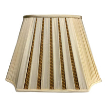 Load image into Gallery viewer, Vintage Designer Custom Two-Toned Pleated Silk Lamp Shade made by Naomi di Gavriel - 20.5"-Lampshade-Antique Warehouse