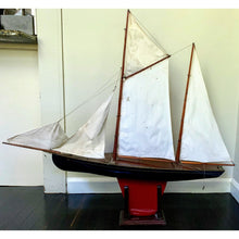 Load image into Gallery viewer, Vintage Schooner - Large Model Sailboat-Decor-Antique Warehouse