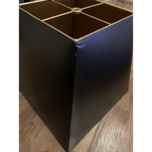 Load image into Gallery viewer, Vintage Square Black Lampshade With Gold Interior - 11"W X 10"H-Lampshade-Antique Warehouse