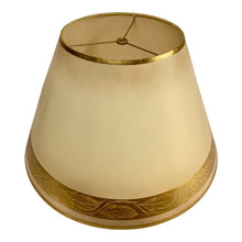 Load image into Gallery viewer, Vintage Empire Lamp Shade with Gold Paint Trim-Lampshade-Antique Warehouse