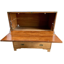 Load image into Gallery viewer, 19th Century English Mahogany Campaign Chest with Secrétaire Drop Front-Chest-Antique Warehouse