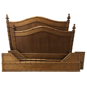 19th Century French Faux Bamboo Bed-Bed-Antique Warehouse