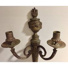 Load image into Gallery viewer, 19th Century French Louis XVI Style Bronze Cast Sconces - 2 arms - a pair-Sconces-Antique Warehouse