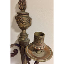 Load image into Gallery viewer, 19th Century French Louis XVI Style Bronze Cast Sconces - 2 arms - a pair-Sconces-Antique Warehouse