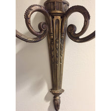 Load image into Gallery viewer, 19th Century French Louis XVI Style Bronze Cast Sconces - 2 arms - a pair-Sconces-Antique Warehouse