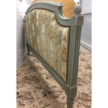 Load image into Gallery viewer, 19th Century French Louis XVI Style Painted Upholstered Headboard with side rails-Bed-Antique Warehouse