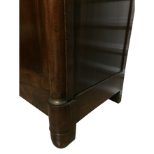 Load image into Gallery viewer, 19th Century French Mahogany Empire Armoire / Cabinet with Brass Mounts and Glass Doors-Armoire-Antique Warehouse