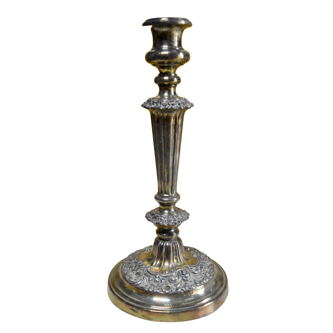 19th Century George IV English Silver Candlestick-Candlestick-Antique Warehouse