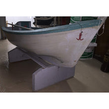 Load image into Gallery viewer, 19th Century Maritime Large Painted Model Fishing Boat on Stand - 60&quot; Long-Decorative-Antique Warehouse