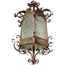 Load image into Gallery viewer, 19th Century Moroccan style Iron Lantern-Lantern-Antique Warehouse