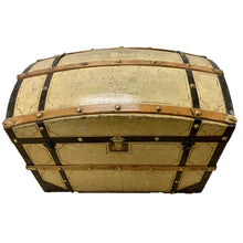 Load image into Gallery viewer, 19th Century Painted Barrel Dome Top Blanket Trunk | Chest-Trunk-Antique Warehouse