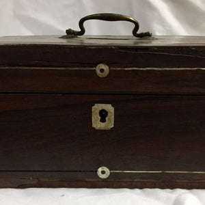 19th Century Rosewood Jewelry Box with Inlay-Decorative-Antique Warehouse