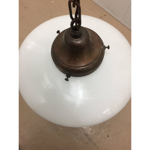 20th Century American School Globe Hanging Light - a Pair-Chandelier-Antique Warehouse