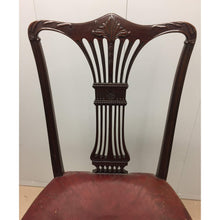 Load image into Gallery viewer, 20th Century Mahogany Side Chair with Red Leather-Chairs-Antique Warehouse