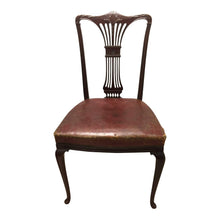 Load image into Gallery viewer, 20th Century Mahogany Side Chair with Red Leather-Chairs-Antique Warehouse