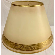 Load image into Gallery viewer, Vintage Empire Lamp Shade with Gold Paint Trim-Lampshade-Antique Warehouse