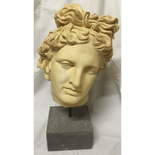 Load image into Gallery viewer, Bust - Sculpted Head Suspended on Stone Base-Sculpture-Antique Warehouse