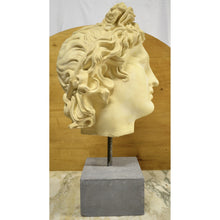 Load image into Gallery viewer, Bust - Sculpted Head Suspended on Stone Base-Sculpture-Antique Warehouse