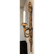 Load image into Gallery viewer, Early 20th Century Italian Gilt Wood Carved Sconce - Large 32&quot;H-Sconces-Antique Warehouse