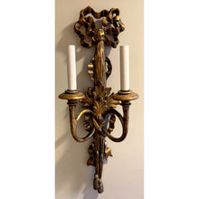 Load image into Gallery viewer, Early 20th Century Italian Gilt Wood Carved Sconce - Large 32&quot;H-Sconces-Antique Warehouse