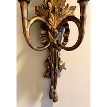 Load image into Gallery viewer, Early 20th Century Italian Gilt Wood Carved Sconce - Large 32&quot;H-Sconces-Antique Warehouse