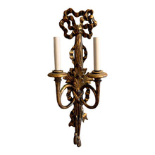 Load image into Gallery viewer, Early 20th Century Italian Gilt Wood Carved Sconce - Large 32&quot;H-Sconces-Antique Warehouse