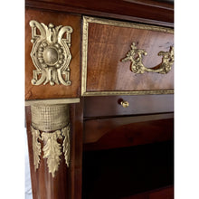 Load image into Gallery viewer, Empire Mahogany Secrétaire à abattant with Brass Mounts and Marble Top-Secretaire-Antique Warehouse